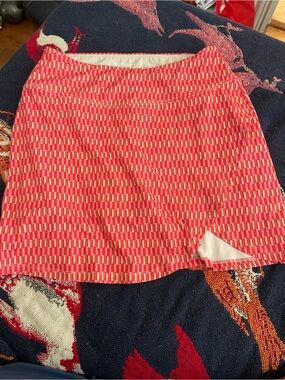 A. Putnam Pink and yellow Geometric Print Womens Golf Skirt with skirt